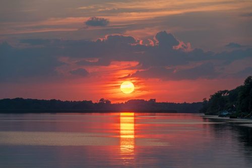 Grand River Sunset 22.5 Barbara Bialon Pictorial Gold