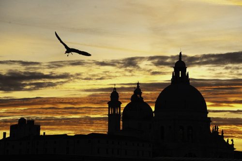 Sunset over the Basilica Santa Maria 21 Karen Blunt Pictorial Gold