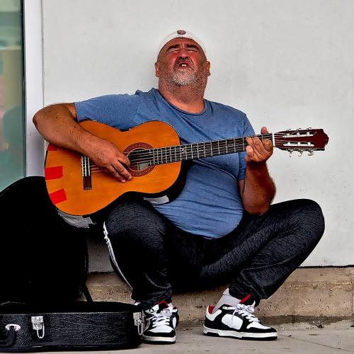 STREET MUSICIAN 22.5 Pictorial Silver SPP Serge Priffer