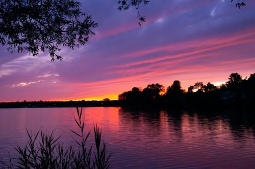 Sunset At Bruce Mines - Ontario 6.5 7 6 19.5 Herb McClelland  Pictorial Silver
