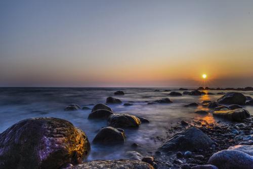 Newfoundland Beach At Sunset 8 7.5 8 23.5 HM SPP Carey Hope  Pictorial Silver