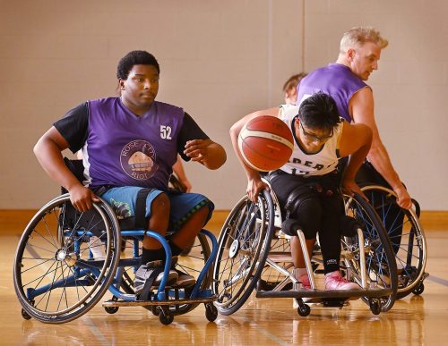 Burlington Vipers Wheelchair Bball 24.5 TC GPP Peter McCusker Pictorial Gold