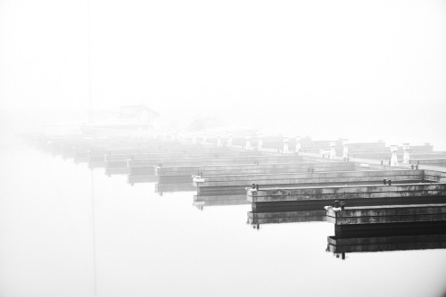 Foggy morning alone 21 BPP Robert Segarra Pictorial Bronze